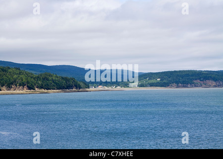 Baie de Fundy, l'endroit avec le plus faible courant sur la terre. Alma, Nouveau-Brunswick, Canada Banque D'Images