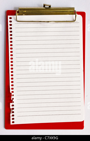 Documents et papiers isolé sur fond blanc Banque D'Images