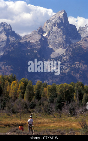 USA, Wyoming, Grand Teton National Park, Tetons Banque D'Images