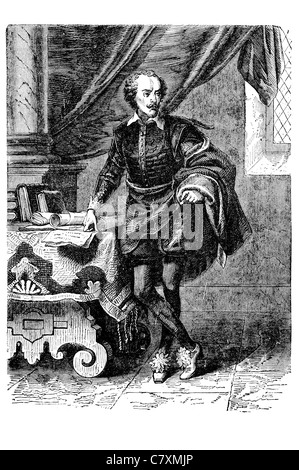 William Shakespeare 1564 1616 poète dramaturge anglais plus grand écrivain de langue anglaise Banque D'Images