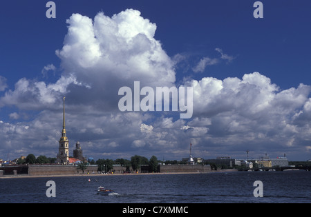 La Russie, Saint-Pétersbourg, forteresse Pierre et Paul Banque D'Images