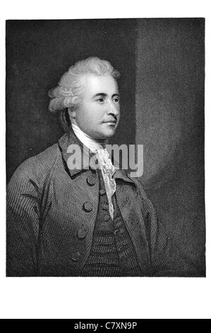 Edmund Burke PC 1729 1797 homme d'Irlandais auteur orator philosophe théoricien politique parti Whig de la Chambre des communes Banque D'Images