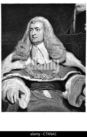 Droit Edward 1er baron Ellenborough PC KC 1750 1818 juge anglais Membre du Parlement Procureur Général Lord Chief Justice juge Banque D'Images