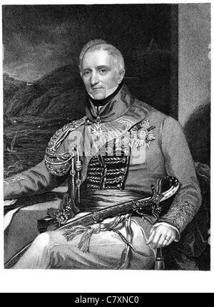 Sir Rufane Donkin Shaw GCH 1841 KCB 1773 Officier de l'armée britannique époque napoléonienne député Bataille de Talavera Banque D'Images