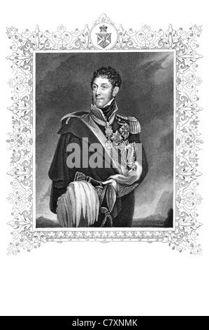 Le Maréchal Stapleton Cotton 1er vicomte Combermere 17731865 leader militaire britannique, le colonel politicien diplomate Banque D'Images