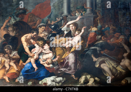 Milan - peinture de Massacre des Innocents de l'église San Eustorgio Banque D'Images