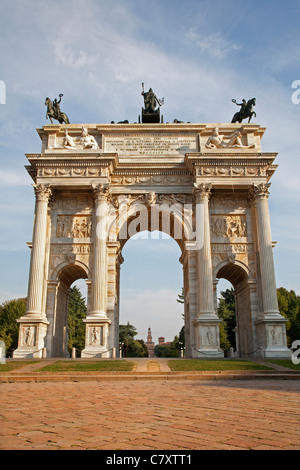 Milan - Arco della Pace - Arc de la paix Banque D'Images