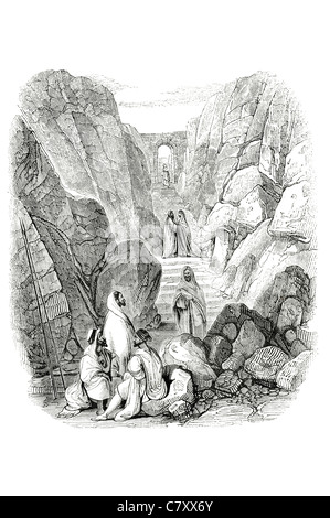 La montagne de Sinaï, l'Horeb Musa Gabal Musa Jabal Moïse Mountain Saint Catherine, péninsule du Sinaï, Égypte dix commandements l'UNESCO Banque D'Images