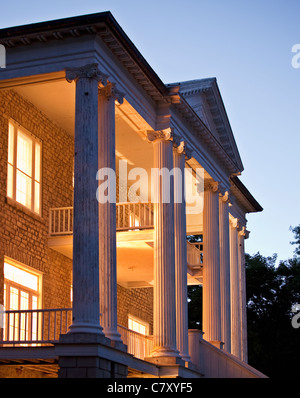 Canada,Ontario,Queenston, néo-grec Willowbank est une maison construite en 1834 et désignée comme un lieu historique national au Canada Banque D'Images