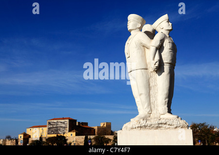 Un monument en l'honneur des soldats perdus pendant les guerres coloniales du Portugal. Banque D'Images