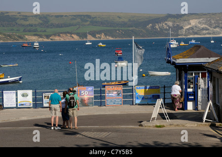 Jetée de Swanage Dorset entrée sud de l'Angleterre UK Banque D'Images