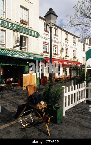 France, Île-de-France, Paris, Montmartre, Place du Tertre Banque D'Images