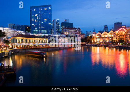 Clarke Quay, Singapour Banque D'Images
