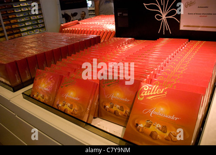 Cailler's, chocolat, usine, Broc, Suisse, Maison Cailler, Cailler, SWISS Shop Chocloates Banque D'Images