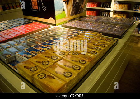 Cailler's, chocolat, usine, Broc, Suisse, Maison Cailler, Cailler, SWISS Shop Chocloates Banque D'Images