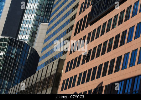 Bâtiments dans le centre de Frankfurt am Main, Allemagne. Banque D'Images