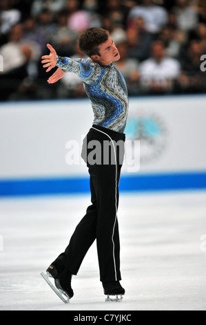 Jeffrey Buttle (CAN) lors du spectacle de patinage artistique de l'Open du Japon 2011. Banque D'Images