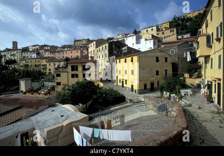 La toscane, l'île d'Elbe, Rio nell'Elba Banque D'Images