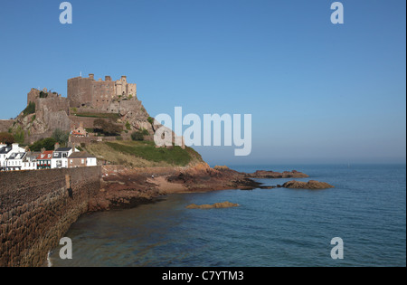 Château Mont Orgeuil, Jersey Banque D'Images