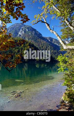 Le lac glacier, lac Leopoldsteiner, Autriche Banque D'Images