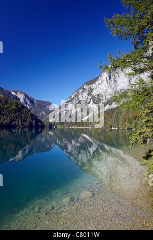 Le lac glacier, lac Leopoldsteiner, Autriche Banque D'Images