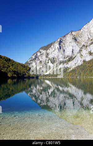 Le lac glacier, lac Leopoldsteiner, Autriche Banque D'Images