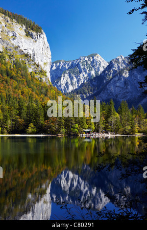 Le lac glacier, lac Leopoldsteiner, Autriche Banque D'Images