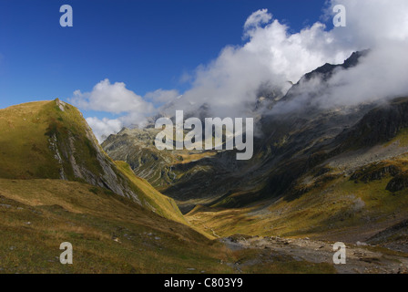Vue sur la montagne dans les Alpes Banque D'Images