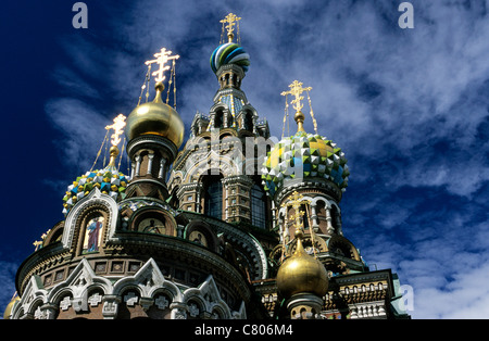 La Russie, Saint-Pétersbourg. Le sang du Sauveur Church Banque D'Images