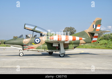 Un T-2 Buckeye de l'Hellenic Air Force à la base aérienne de Kalamata, Grèce. Banque D'Images