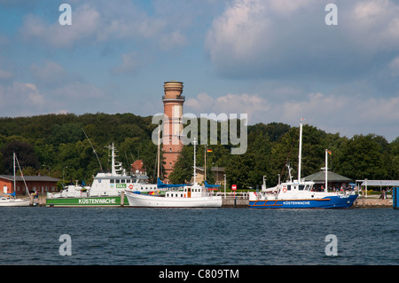 Le vieux phare de Detmold, Baie de Luebeck, mer Baltique, Schleswig-Holstein, Allemagne, Europe Banque D'Images