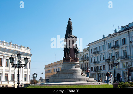 Monument à la grande Catherine express russe à Odessa en Ukraine. Banque D'Images
