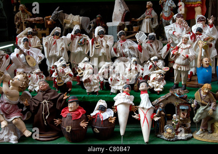 L'Italie, Campanie, Naples, San Gregorio Armeno trimestre, magasin de souvenirs Banque D'Images