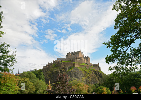 Le Château d'Édimbourg, Ecosse, Europe, en août Banque D'Images