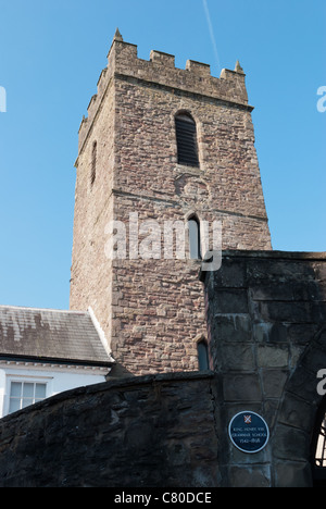 Le bâtiment qui abritait le Roi Henry VIII grammar school à Abergavenny, Monmouthshire à partir de 1542 à 1898 Banque D'Images