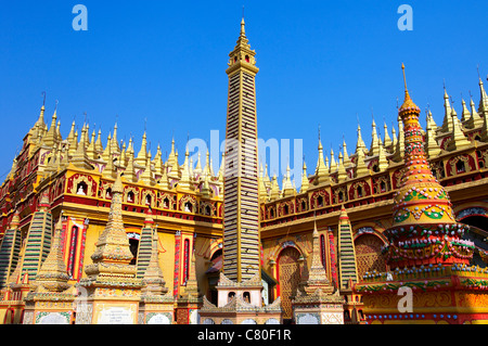 La Birmanie, la Pagode Thanboddhay Monywa. Banque D'Images