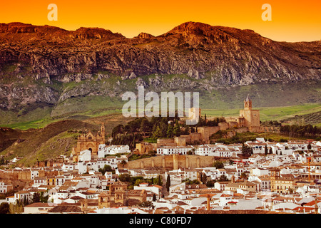 Château Alcazaba et Antequera malaga andalousie espagne Banque D'Images