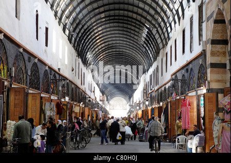 Syrie, Damas, Rue Droite, Souk. Banque D'Images