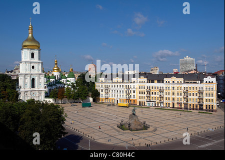 L'Ukraine, Kiev, Sofia de Kiev square Banque D'Images