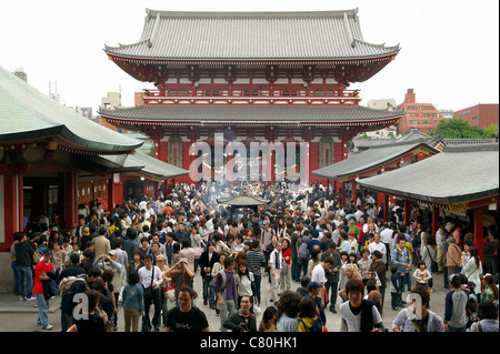 Japon, Tokyo, Asakusa, temple Sensoji Banque D'Images