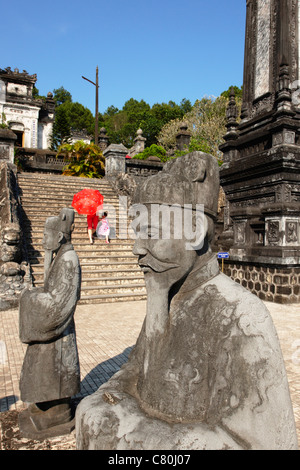 Vietnam, Hue, mausolée de Khai Dinh Banque D'Images