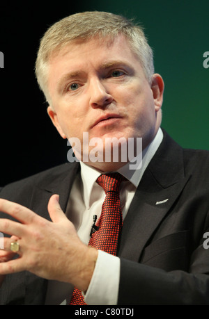 MARK PRISK MP BUSINESS & ENTERPRISE Ministre 03 octobre 2011 ANGLETERRE Manchester MANCHESTER CENTRAL Banque D'Images