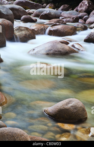 Ou le module de roches dans l'eau ou du ruisseau Creek Banque D'Images