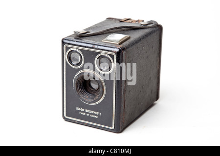 Ancien appareil photo Kodak brownie box Banque D'Images