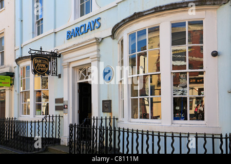 Barclays Bank à Market Place, Pontefract, West Yorkshire, Angleterre, Royaume-Uni. Banque D'Images