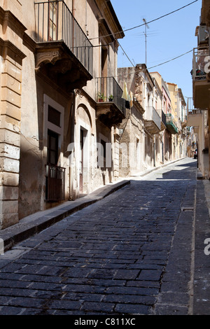 Vue sur la célèbre ville baroque de Noto, en Sicile, Sicilia, Italie Banque D'Images