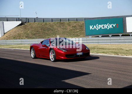 Rouge Ferrari 458 ITALIA FIORANO MARANELLO ITALIE 09 Septembre 2011 Banque D'Images