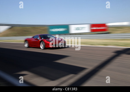 Rouge Ferrari 458 ITALIA FIORANO MARANELLO ITALIE 09 Septembre 2011 Banque D'Images