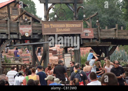 Big Thunder Mountain Railroad disney Banque D'Images