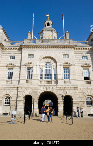 Horse Guards Parade, Londres, Angleterre - lieu pour les Jeux Olympiques d'été 2012 compétition de volley-ball de plage. Banque D'Images